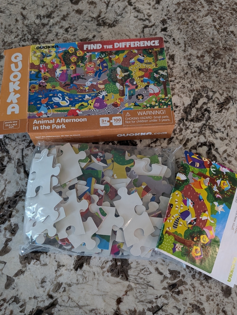 🧩3 for $25 - Quokka Kids Puzzle Animal Afternoon In The Park Spot 100 Pieces